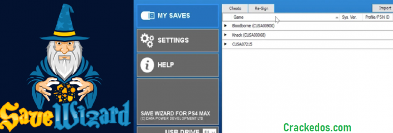 where is license key save wizard for ps4 max